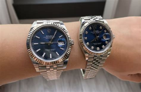 rolex date just sizes